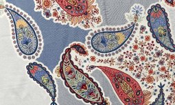 PPC248-22 Paisley Florets - Rayon Challis Print Fabric