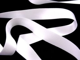 Wholesale Silk Satin Ribbon 5/8" White