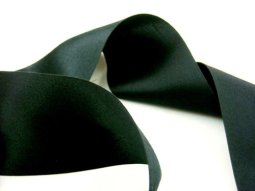 Wholesale Silk Satin Ribbon 2" Black