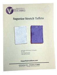 Superior Stretch Taffeta Fabric - Navy > Vogue Fabrics