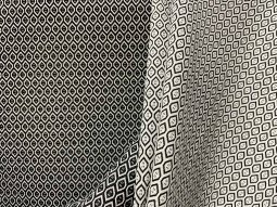 VF226-08 HBR Uptown - Reversible Black and White Stretch Bottomweight Fabric with Lattice Design