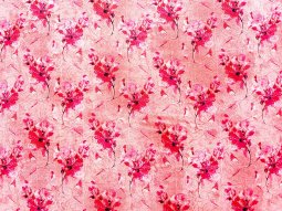 VF234-06 Salis Blossoms - Coral Floral Digital Cotton Lawn Fabric