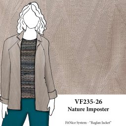 VF235-26 Nature Imposter - Textured Leather-look Double-Knit Fabric