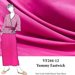 VF244-14 Yummy Nero - Black 10oz Combed Cotton Jersey Fabric