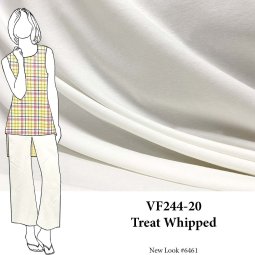 VF244-20 Treat Whipped - Ivory 10oz Combed Cotton Jersey Fabric
