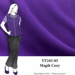 VF245-05 Magik Cozy - Purple Cotton Sweatshirt Fabric