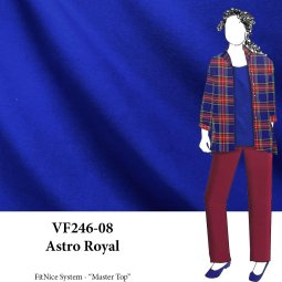 VF246-08 Astro Royal - 63" Wide Blue Full-bodied Cotton Jersey Fabric