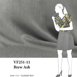 VF251-11 Brew Ash - Gray Felix Stretch-Woven Gabardine Fabric