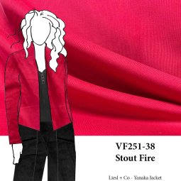 VF251-38 Stout Fire - Red Cotton Pinwale Corduroy Fabric