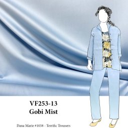 VF253-13 Gobi Mist - Pale Blue Cotton Sateen Fabric