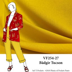 VF254-27 Bâdgir Tucson - Golden Linen-Cotton Blend Fabric