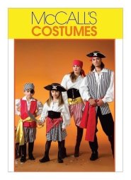 McCall's Sewing Pattern M4952 - Kids' and Adult's Pirate Costume