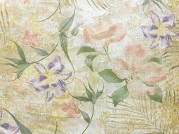 Linen Print Fabric - Sorrento Julietta 107 Muted Floral