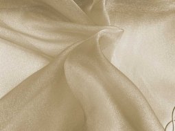 Sparkle Organza Fabric - Jo Gold