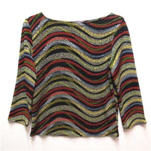 VF234-36 Curing Waves - Textured Novelty Designer Knit Fabric