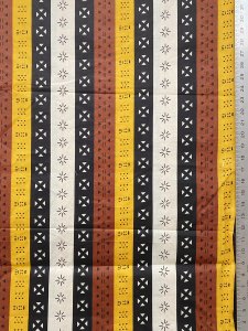 African Wax Print Cotton Fabric - Handsome Stripe Y122