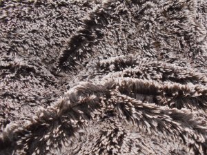 Alpaca Fake Fur Fabric - Brown/Ivory