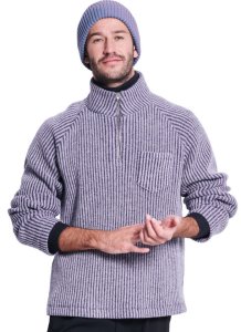 Burda 5791 - Men's Top with Stand-up Collar and Zip Sewing Pattern