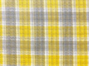 Beachcomber Reversible Cotton Gauze Fabric - Color combo 13 Saffron + Gray