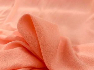 Bubble Crepe Georgette Fabric - Peach
