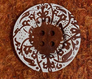 Button - Large Decorative Wood Button