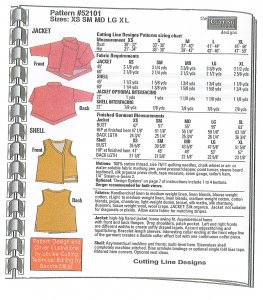 Cutting Line Designs #52101 Passport to Style - Jacket and Shell Pattern