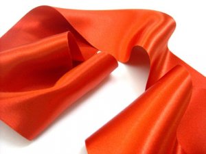 Wholesale Double Faced Satin Ribbon - Poppy Red #8