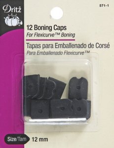 Dritz Boning Caps for Flexicurve boning - Black