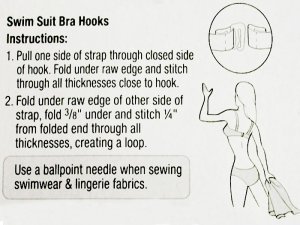 Swim Suit Bra Hooks Instructions