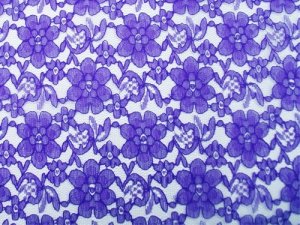 Wholesale Floral Lace fabric - Royal