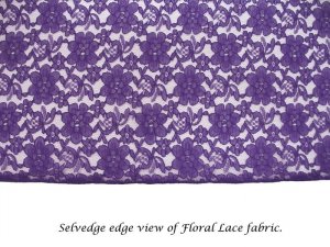 Wholesale Floral Lace - Royal,  25 yards