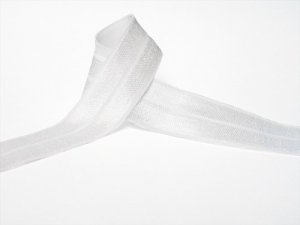 Fold Over Elastic - White, 3/4" wide