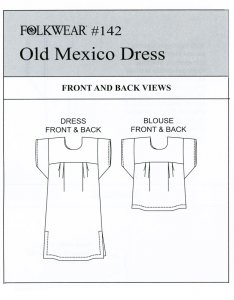 Folkwear #142 - Old Mexico Dress drawings