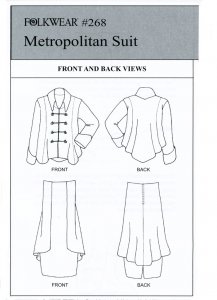 Folkwear #268 Metropolitan Suit drawings