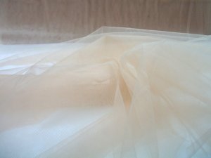 Wholesale Illusion Tulle Fabric - Champagne