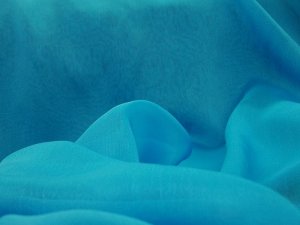 Iridescent Chiffon - L. Turquoise, 60" wide