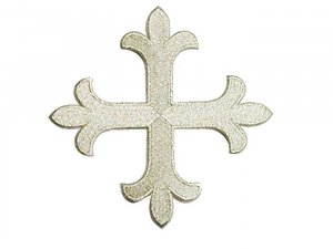 Fleury Patonce Cross #11619 - Silver Metallic
