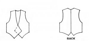 MacPhee #122 Lattice Vest Pattern drawing