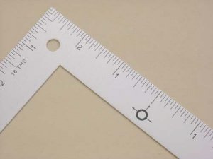 Mini L-Square ruler 12" side two