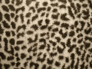 Minky Animal Print Fur Fabric - Baby Cheetah, close up view