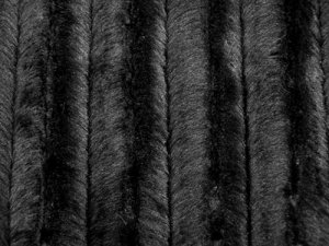 Wholesale Minky Fur - Black Mink, close up view