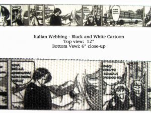 Italian Webbing - Black and White Cartoon #02