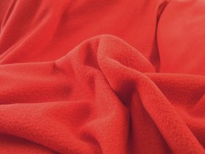 Polar Fleece Solids fabric - Red