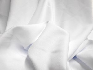 Polyester Crepe Solid - White