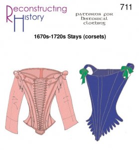 Reconstructing History Pattern #RH711 - Renaissance Corset Pattern - 17th Cent. StaysReconstructing History #RH711 - Renaissance Corset Stays Sewing Pattern