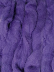 Merino Wool Roving color Violet