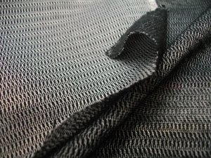 Weft Insertion - Iron on Interfacing T411, Black detail view 