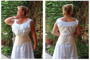 Truly Victorian #E02 - Edwardian Underwear - Chemise - French Drawers - Corset Cover