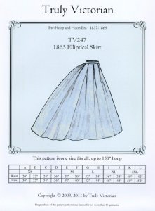 Truly Victorian #247 - Elliptical Skirt pattern