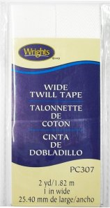 Wrights Twill Tape #307 - White  #030